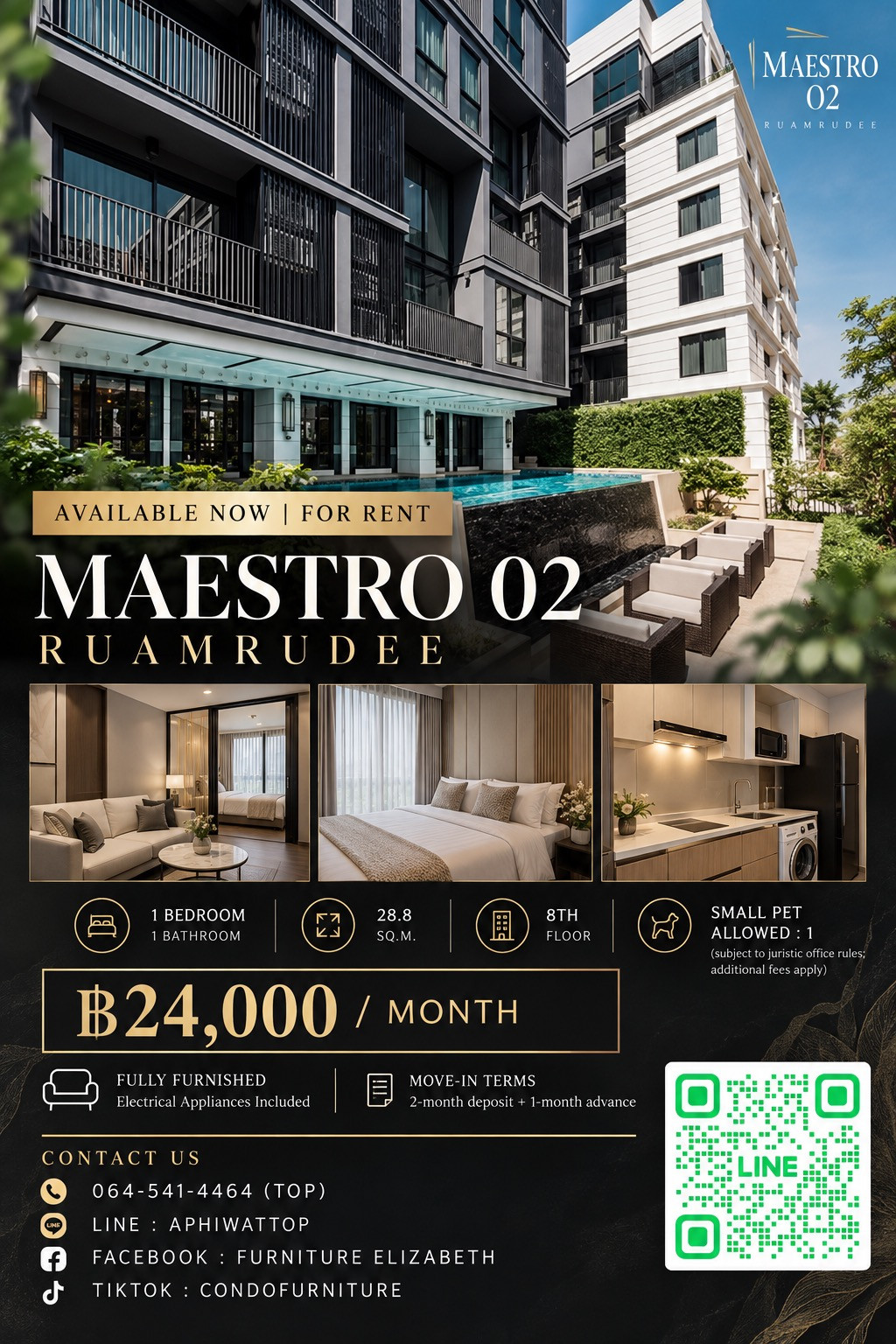 🏙️ AVAILABLE NOW | FOR RENT ✨ MAESTRO 02 RUAMRUDEE คอนโดทำเลดี ใจกลางเมือง พร้อมเข้าอยู่ทันที 🏙️ AVAILABLE NOW | FOR RENT ✨ MAESTRO 02 RUAMRUDEE คอนโดทำเลดี ใจกลางเมือง พร้อมเข้าอยู่ทันที