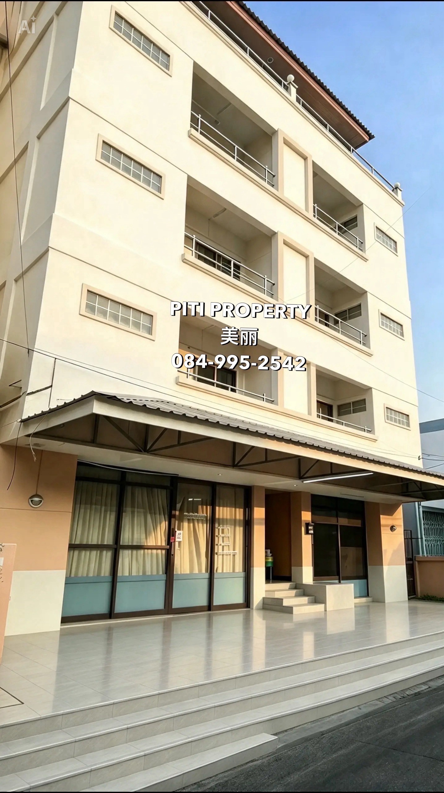 🚩Apartment for sale, 5 floors, 19 rooms, always full of tenants. Prime location in Ratchada, Huai Khwang area, land area 53 sq m. Cheapest in this area. Selling price 18,800,000 baht.