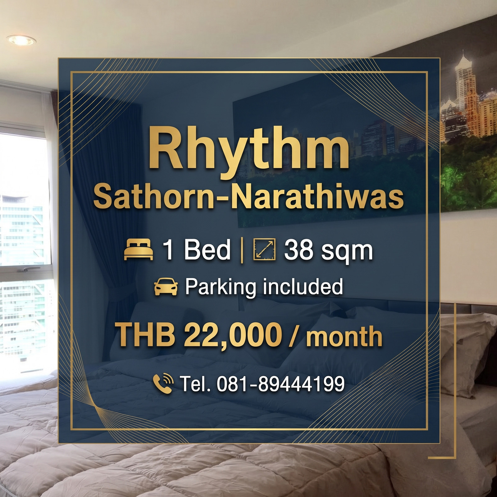 🏙️ ให้เช่า Rhythm Sathorn-Narathiwas