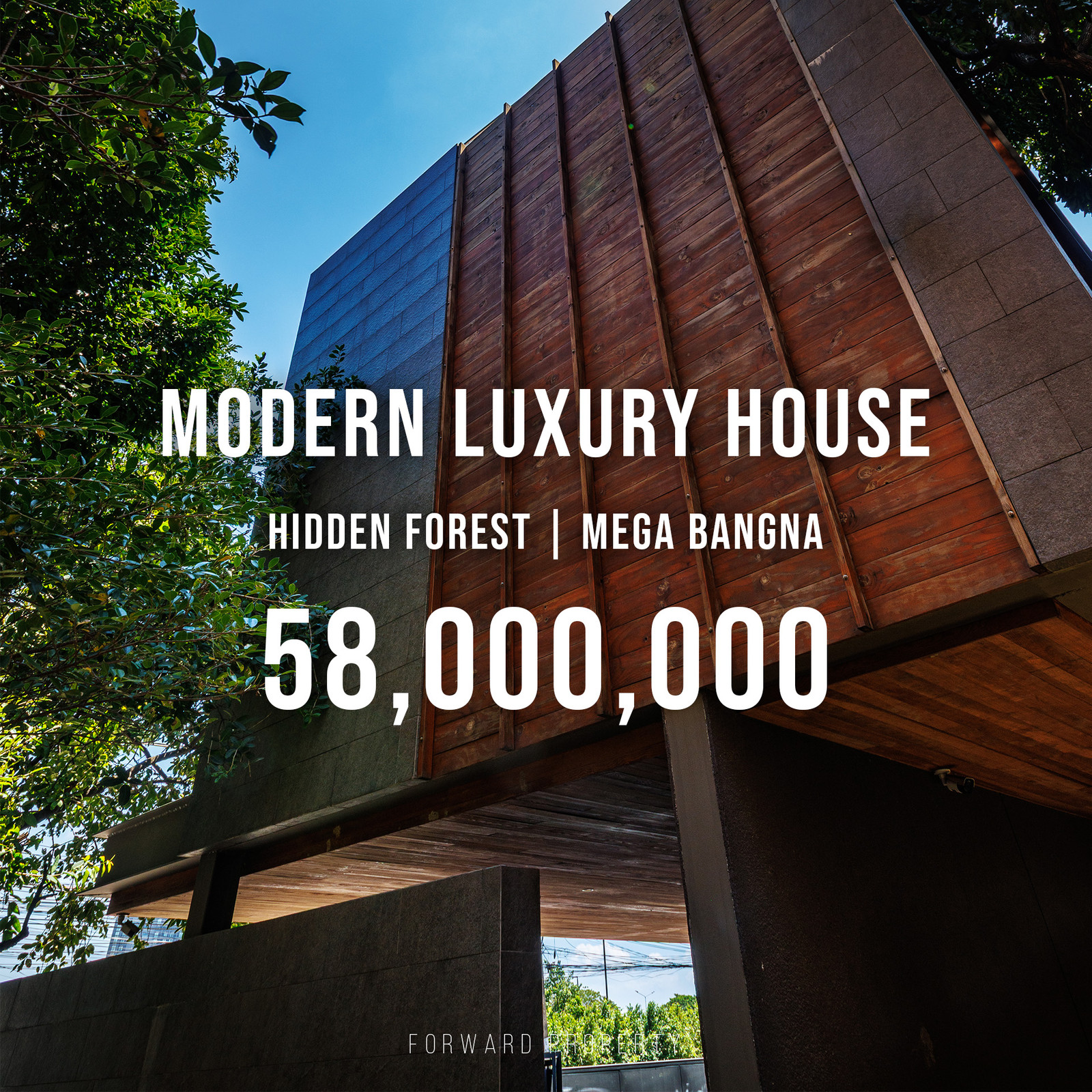 58 million baht | Modern Luxury house next to Mega Bangna 58 million baht | Modern Luxury house next to Mega Bangna