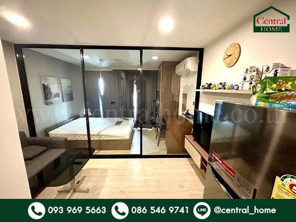 Cave Condo, opposite Bangkok University, fully furnished, ready to move in, cheapest in the project.