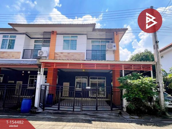 Townhouse for sale, area 28 square meters, Sapprungruang City Village 2, Phan Thong, Chonburi.