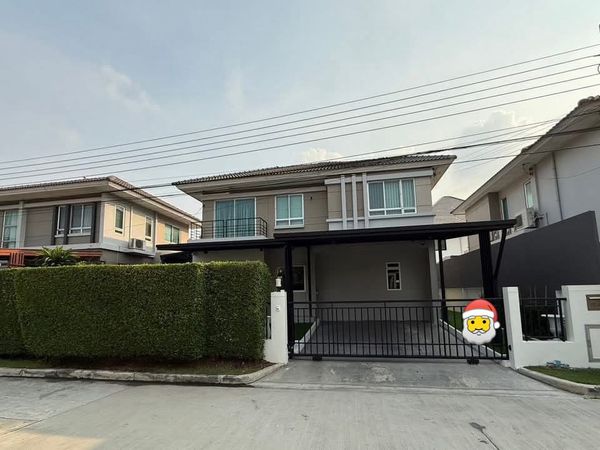 🏡Single house for rent, completely renovated, Life Bangkok Boulevard (Wongwaen-On Nut 2), 3 bedrooms, 3 bathrooms, newly decorated throughout. Complete with furniture and electrical appliances 🚫 No pets 💰 Rent 60,000 baht/month