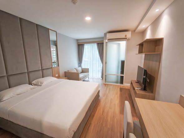 🔥 For Rent: I-House Rama 9-Ekkamai🚨 New room with a separate kitchen, fully furnished and ready to move in!