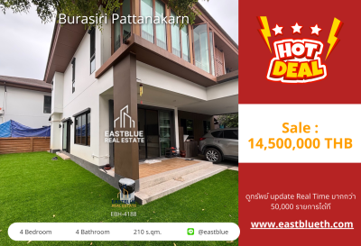 For Sale: Burasiri Pattanakarn - Beautiful House, Prime Location 🏡✨
