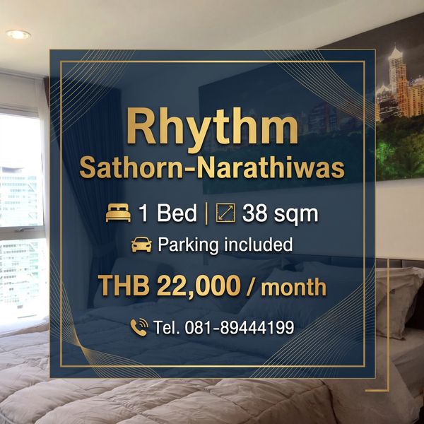 🏙️ For Rent: Rhythm Sathorn-Narathiwas