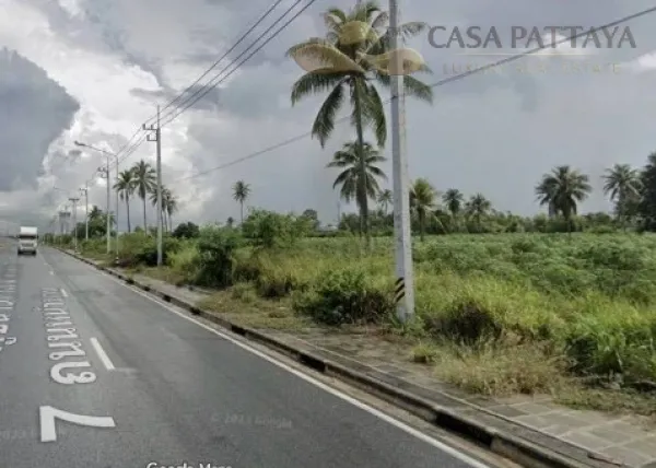 Prime 2-Rai Land for Sale in Takhian Tia – Adjacent to Pattaya Motorway Km.109