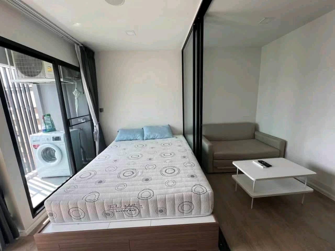 🔥For sale kave shift 1.80 million baht, Building A, 8th floor, area 25 sq m, city view, south balcony, fully furnished, full coffee, room ready to move in.