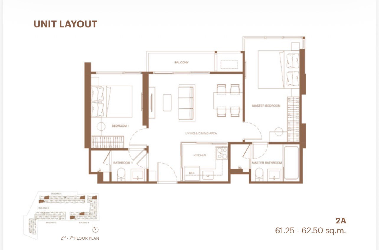 Valles Haus 2 ห้องนอน 62 ตร.ม. ราคาดีสุดในโครงการ