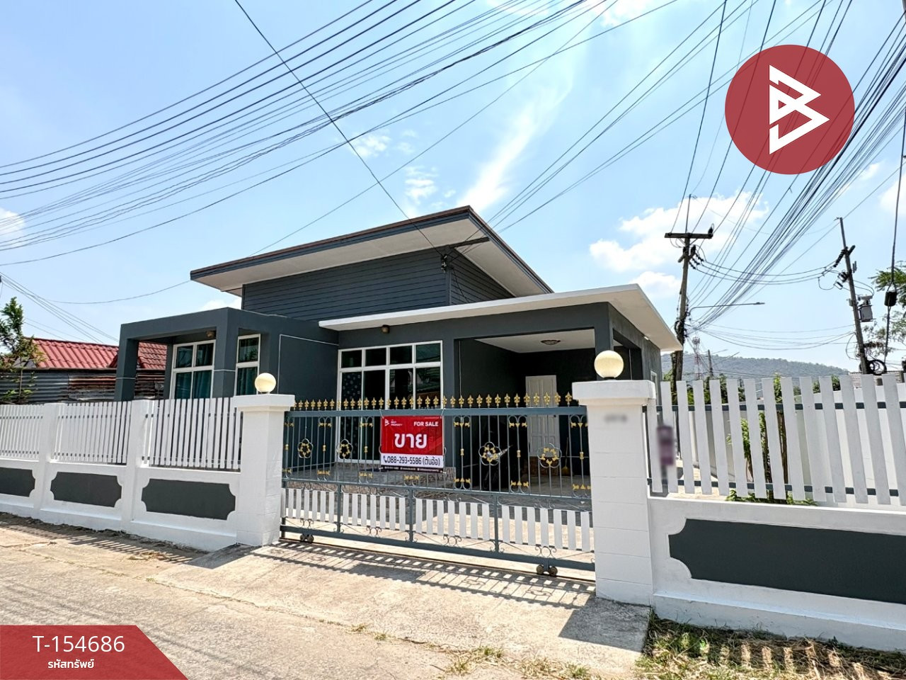 1-story detached house for sale, area 59.5 sq m, Takhli, Nakhon Sawan.