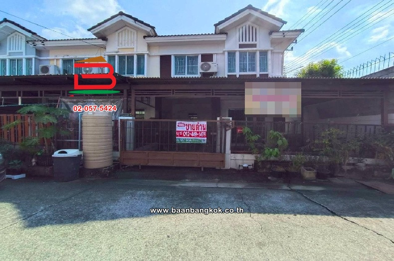 Townhouse, Pruksa Ville Village 16, Rangsit-Ongkharak, area 26.6 sq m (Soi Rangsit-Nakhon Nayok 46), near Big C Rangsit, Prachathipat Subdistrict, Thanyaburi District, Pathum Thani.