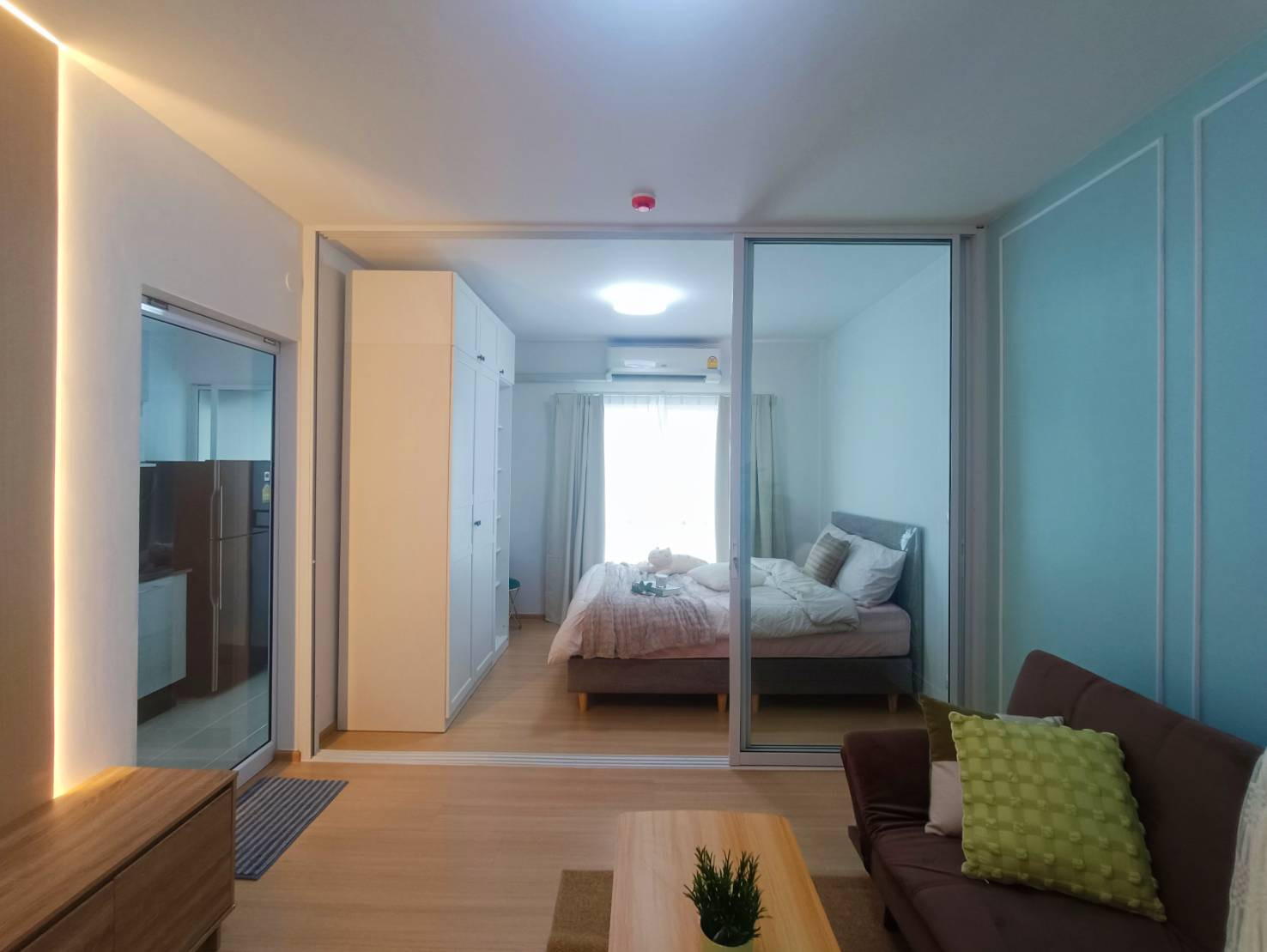 Room for sale UNIO Charan 3 (28 sq m), Building A, 5th floor, east balcony, garden view, near MRT Tha Phra.