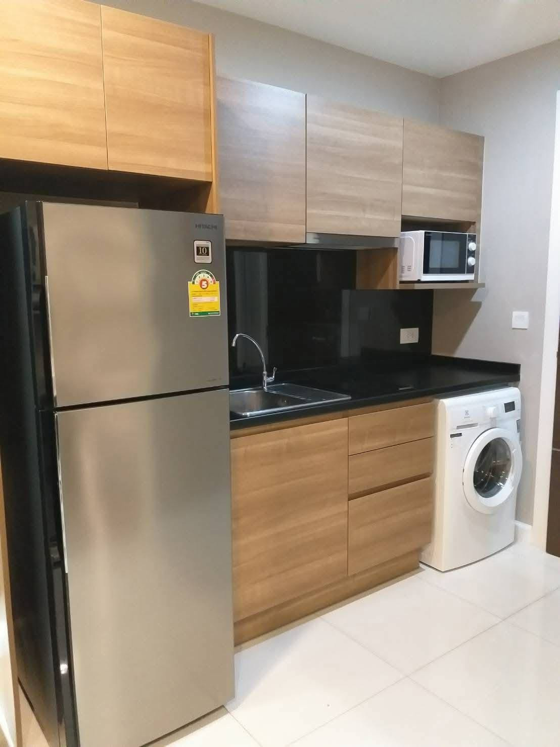 ***For rent, The Metropolis Samrong Condominium (next to BTS Samrong), studio, 1 bathroom, 28 sq m, 15th floor, Building A, fully furnished, ready to move in, rent 10,000 baht/month. – รูปที่ 4