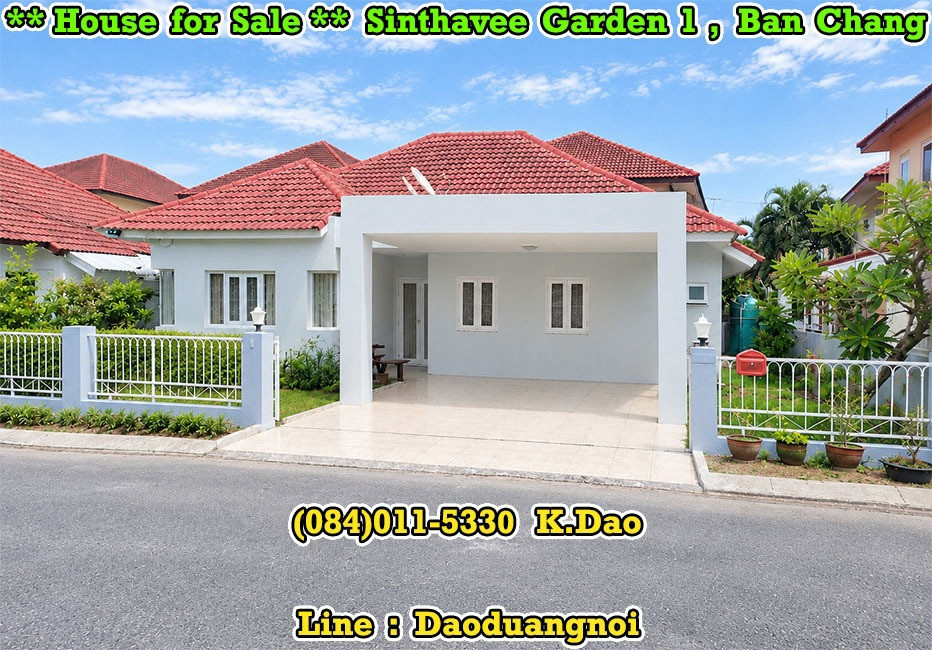 #Sinthavee Garden 1, Ban Chang *** House for Sale ***