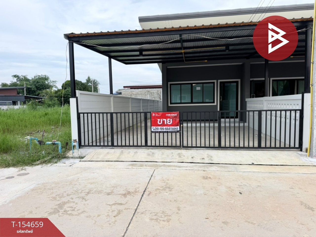 One-story townhouse for sale, area 32.7 sq m, Photharam, Ratchaburi. – รูปที่ 3