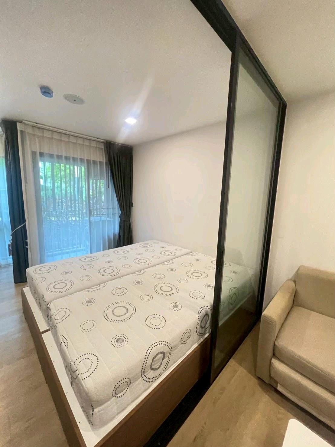 🔥Cave Ship for sale, 1.80 million baht, room 28 sq m., Building C, 1st floor, garden view, complete with full furniture.