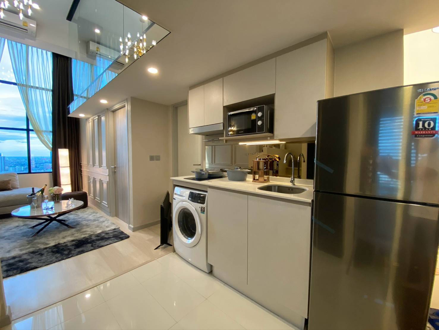 ให้เช่า คอนโด Duplex ขนาด 2 ห้องนอน เฟอร์นิเจอร์ครบ  – รูปที่ 3