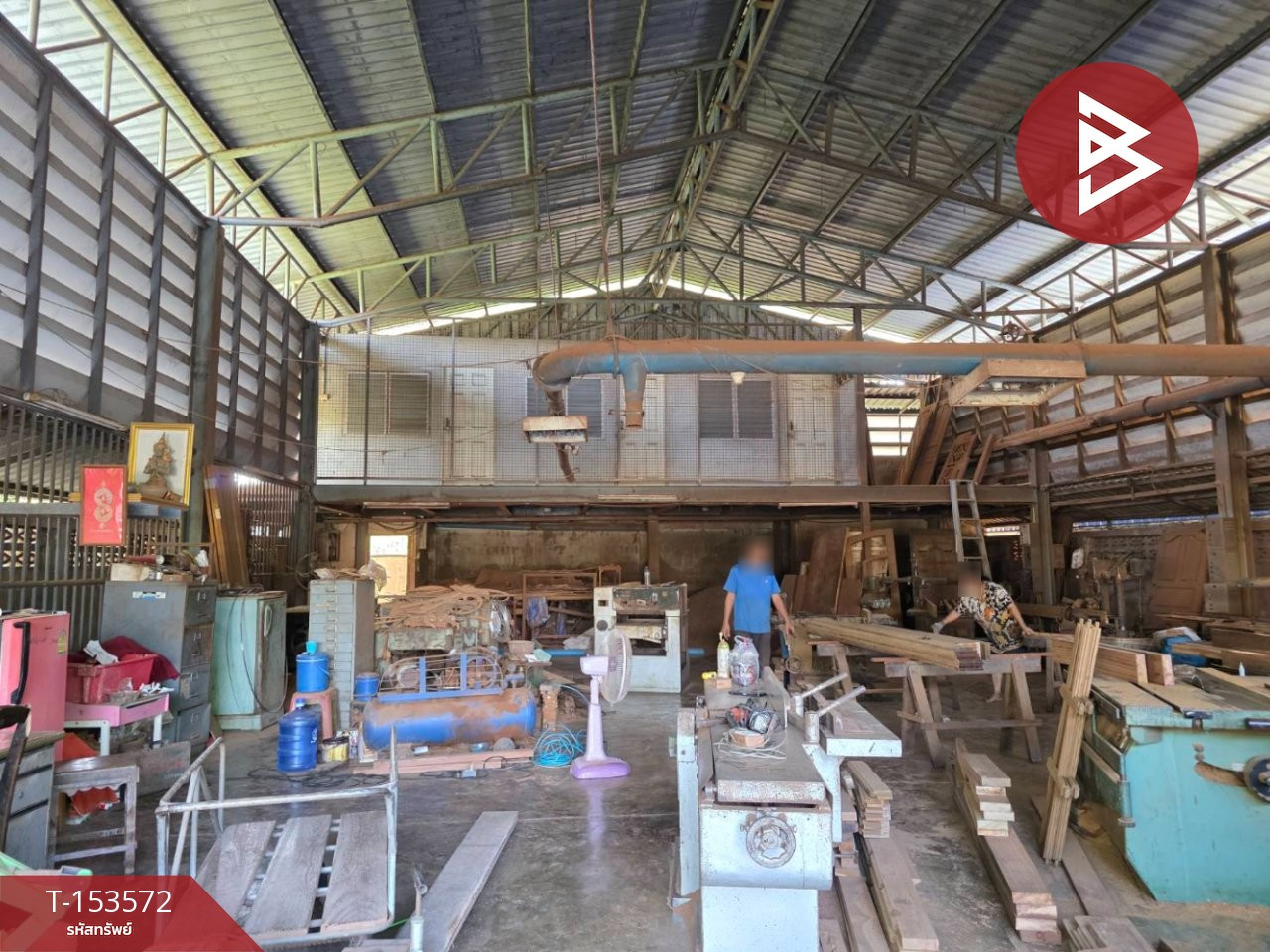 Warehouse for rent with storage building, area 68 sq m, Ayutthaya, good location on Rojana Road. – รูปที่ 3