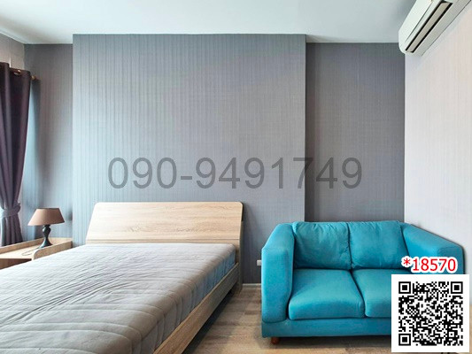 เช่า คอนโด KnightsBridge Collage รามคำแหง 1 ห้องนอน ชั้น 19 ใกล้ MRT หัวหมาก 