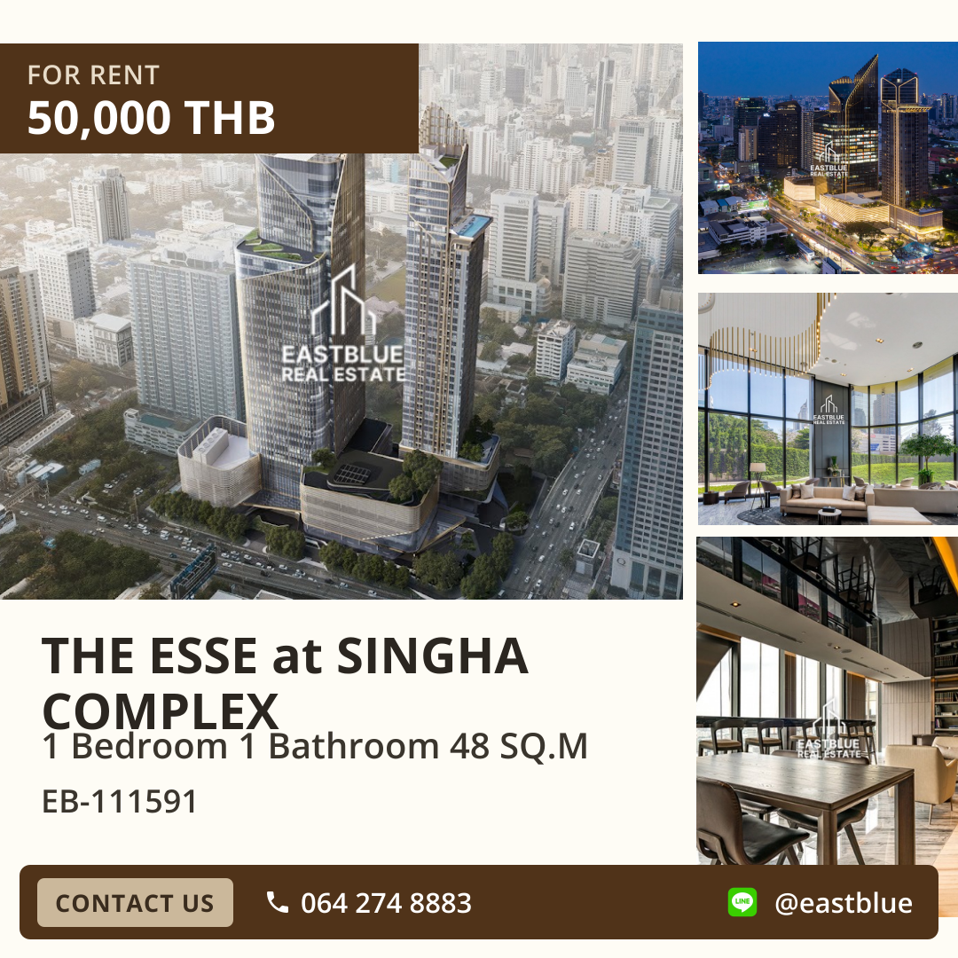 Rent luxurious condo THE ESSE at SINGHA COMPLEX ✨ Prime location, stunning views
