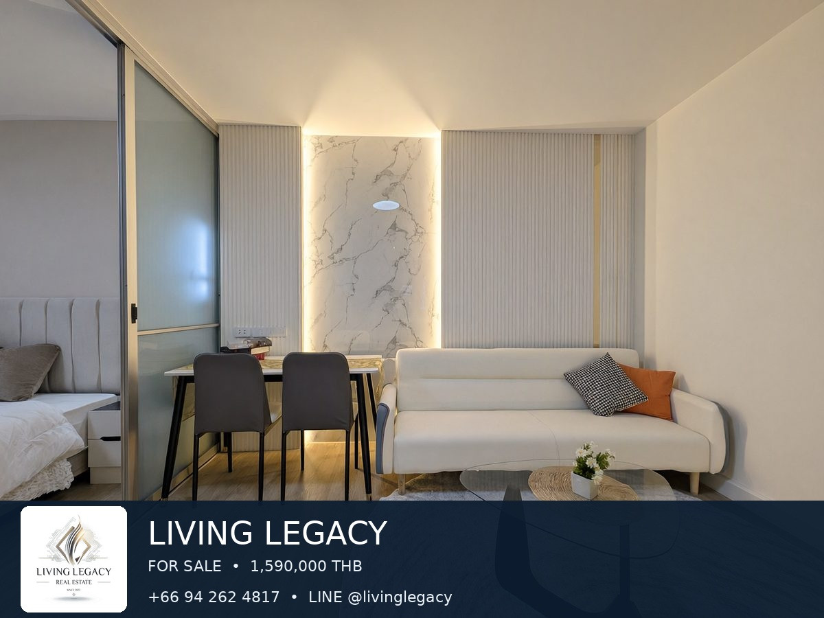 ขาย Dcondo Onnut–Rama 9 1 ห้องนอน 29 ตร.ม. อาคาร A ชั้น 1 – รูปที่ 3