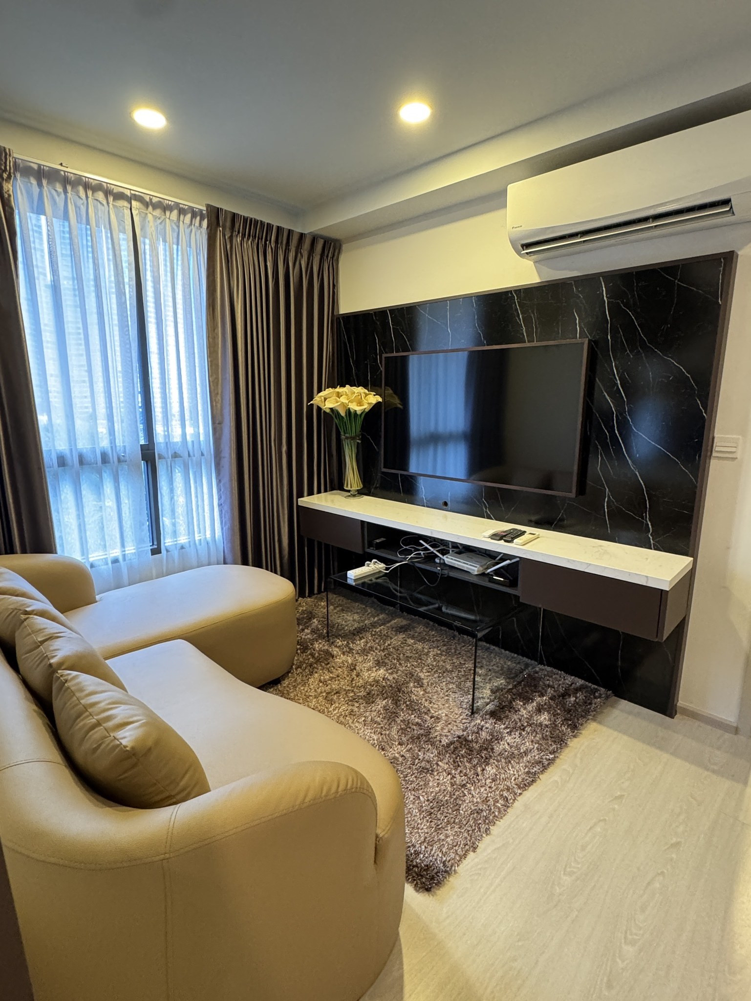 For rent, The Tree Sukhumvit 64, corner room, 1 bedroom + separate living room, 43 sq m, 7th floor, near BTS Punnawithi,  will let it out himself. – รูปที่ 2