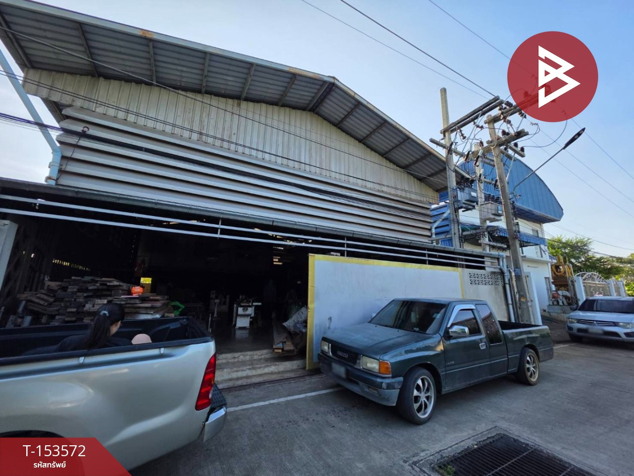 Warehouse for rent with storage building, area 68 sq m, Ayutthaya, good location on Rojana Road. – รูปที่ 2