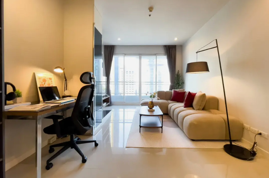 [ปล่อยเช่า] คอนโด Circle Condominium (อโศก) ห้องใหญ่ 98 ตร.ม. ชั้น 26 แต่งครบ มีมุมทำงาน ตอบโจทย์ Digital Nomad – รูปที่ 3