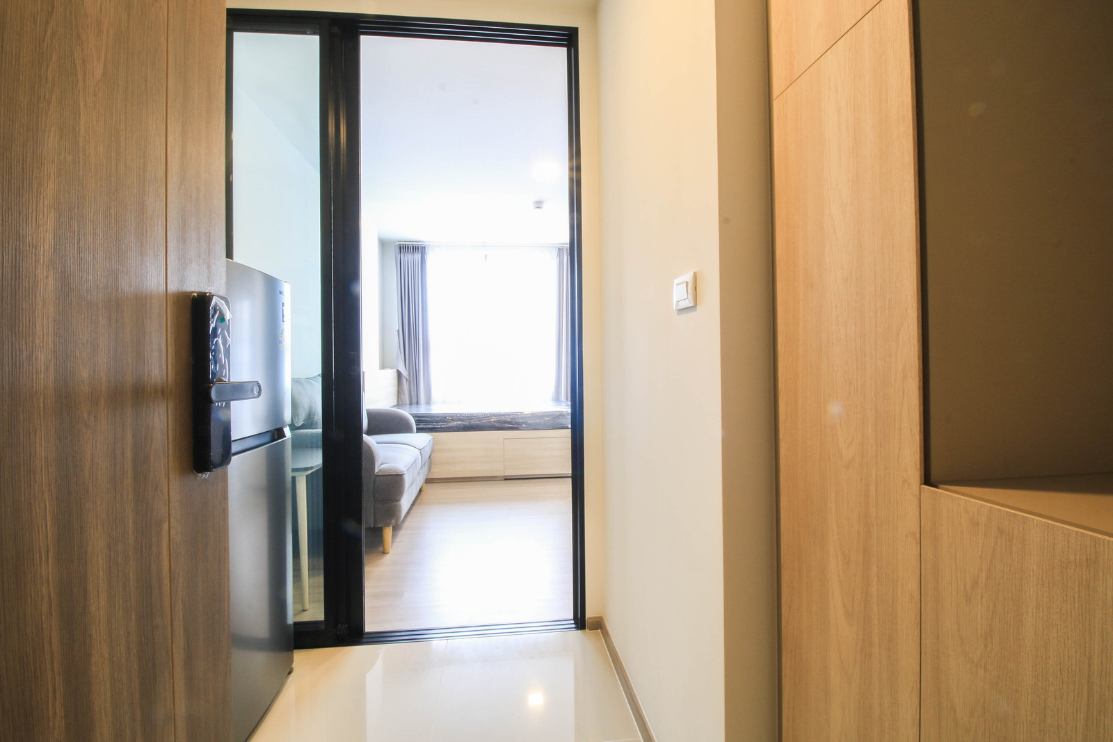 Condo for rent, The Move Bang Wa, Phetkasem, Kanlapaphruek, Sathorn, Bang Khae, fully furnished, ready to move in, studio room 24.5 sq m, 6th, 8th floor, new room, never lived in. Near MRT, BTS Bang Wa station.