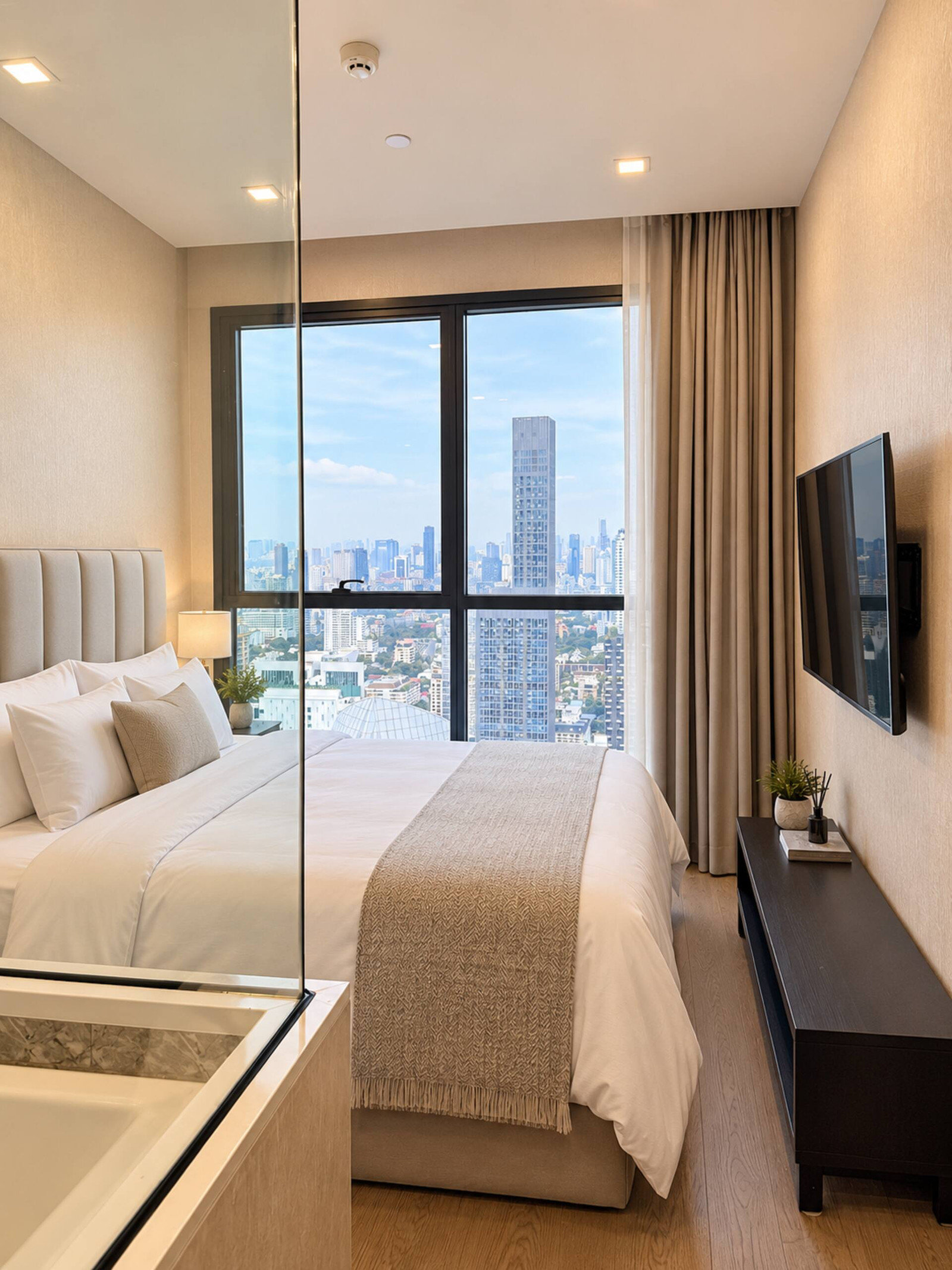 Ashton Asoke 2BR 2BA, 41st floor, 270° skyline view, next to MRT Sukhumvit and BTS Asok, utilities included – รูปที่ 4