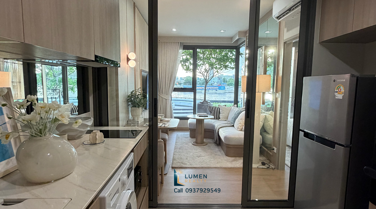 🌇 Riverside Brand-new Condo, 1-bedroom 34.60 sq.m at Reference BAIE River Bangpho