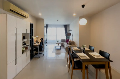 [ปล่อยเช่า] คอนโด Circle Condominium (อโศก) ห้องใหญ่ 98 ตร.ม. ชั้น 26 แต่งครบ มีมุมทำงาน ตอบโจทย์ Digital Nomad