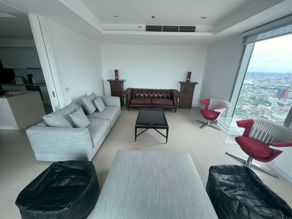 ST861/ให้เช่า คอนโด Duplex Penthouse หรูระดับ Ultra Luxury The River Condominium (เดอะ ริเวอร์) ชั้น 67–68 ยูนิตขนาดใหญ่พิเศษ 410 ตร.ม. 3 ห้องนอน วิวแม่น้ำเจ้าพระยาแบบพาโนรามา ทำเลเจริญนคร
