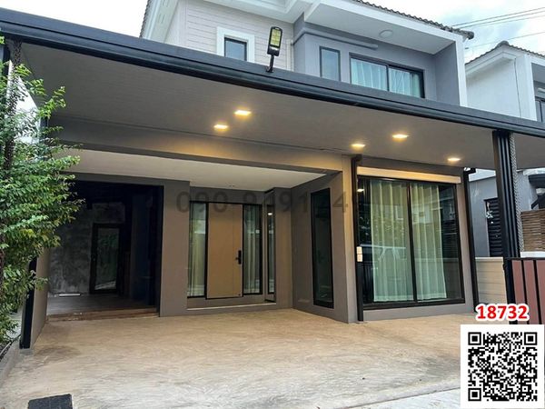 House for rent Areeya Como (Wongwaen-Ramintra) 4 bedrooms, 2 bathrooms, 1 maids room.