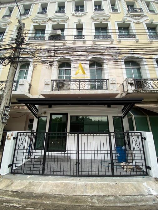 [AT657] Home office for rent, 4 floors, Baan Klang Muang Monte Carlo Ratchavipha, 400 sq m, pets allowed, company registration possible, walk 300m to MRT Wat Samian Nari.