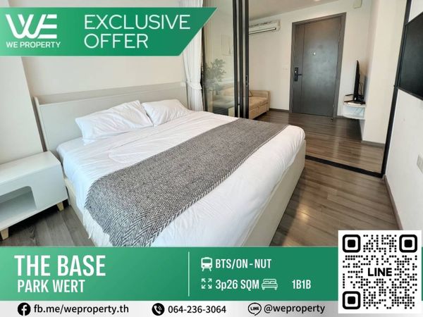 Beautiful room, good atmosphere, fully furnished, habito view!⭐The Base Park West (The Base Park West Sukhumvit 77)