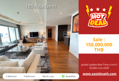 Luxury Penthouse at 185 Rajadamri with Rare RBSC View in the Heart of Ratchadamri ✨💎