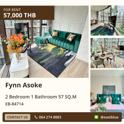 For Rent: Fynn Asoke 2 Bed 57 sqm near BTS Asoke 57,000 THB/month