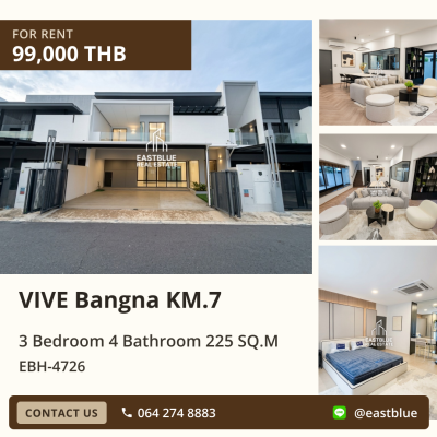 For Rent: VIVE Bangna KM.7 3 Bed 225 sqm 99,000 THB/month