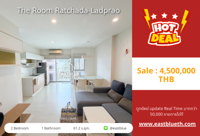 2-Bedroom Condo for Sale at The Room Ratchada-Ladprao 📍 Near MRT Lat Phrao