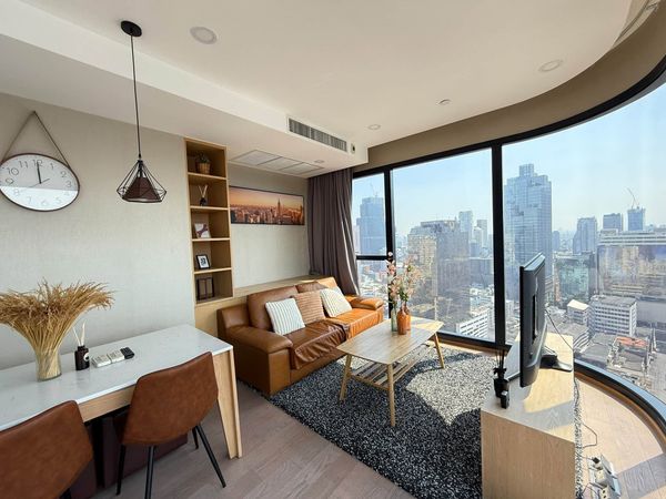 Ashton Chula Silom for rent 57 sqm 2 beds 1 bath 60,000 per month
