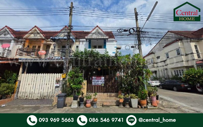ทาวน์เฮ้าส์ 2 ชั้น 26.9 ตร.ว. เฟิสท์โฮม วัชรพล (สุขาภิบาล 5) หลังมุม ต่อเติมครบ บ้านสวย พร้อมอยู่