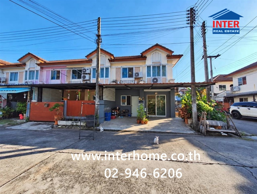 Townhouse, 2 floors, 21.6 sq m, Pruksa Ville 16 Rangsit-Ongkharak. Near Passorn Village 4 Rangsit-Nakhon Nayok Road, Thanyaburi, Pathum Thani