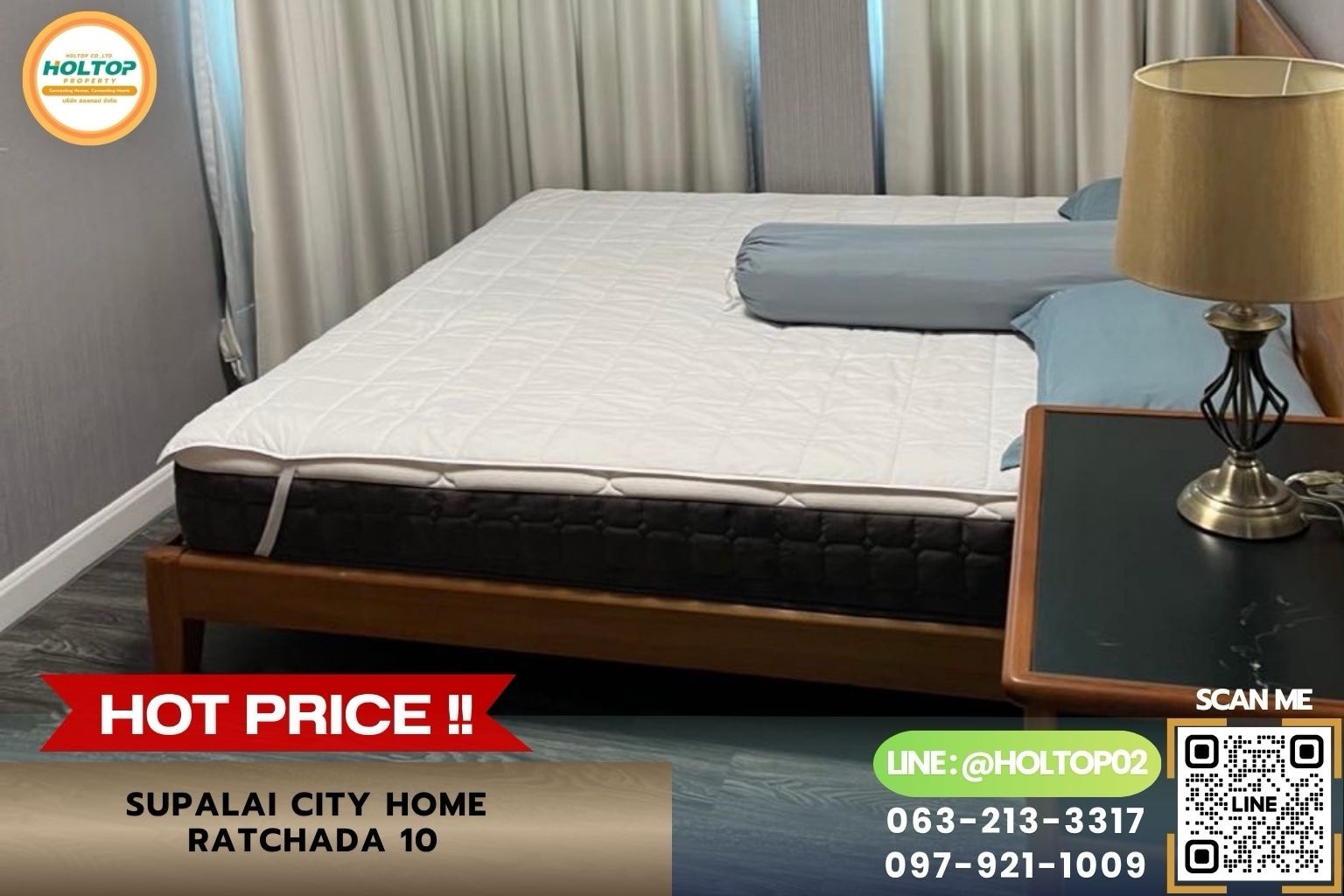 #Z6656 ให้เช่าคอนโด Supalai City Home Ratchada 10