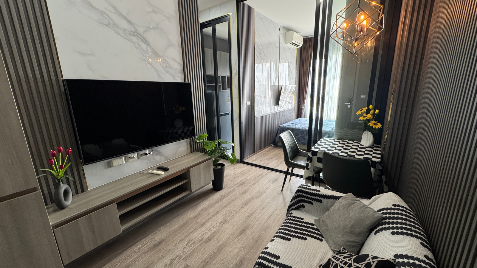 🏙️ Condo for rent Knightsbridge Prime Onnut (Knightsbridge Prime On Nut) | near BTS On Nut 💰 Rent 19,500 baht/month 📐• 1 bedroom • Size 27 sq m. • 28th floor