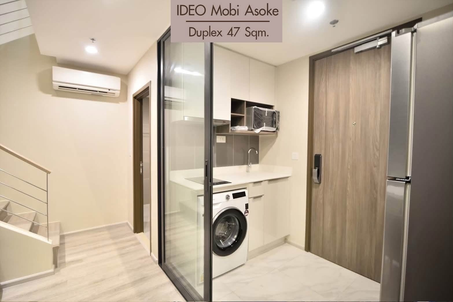 🔥Rent at   Ideo mobi Asoke 🔥1BR 2BR.🔥 35,000 🔥47sqm. 🔥Floor24 – รูปที่ 3