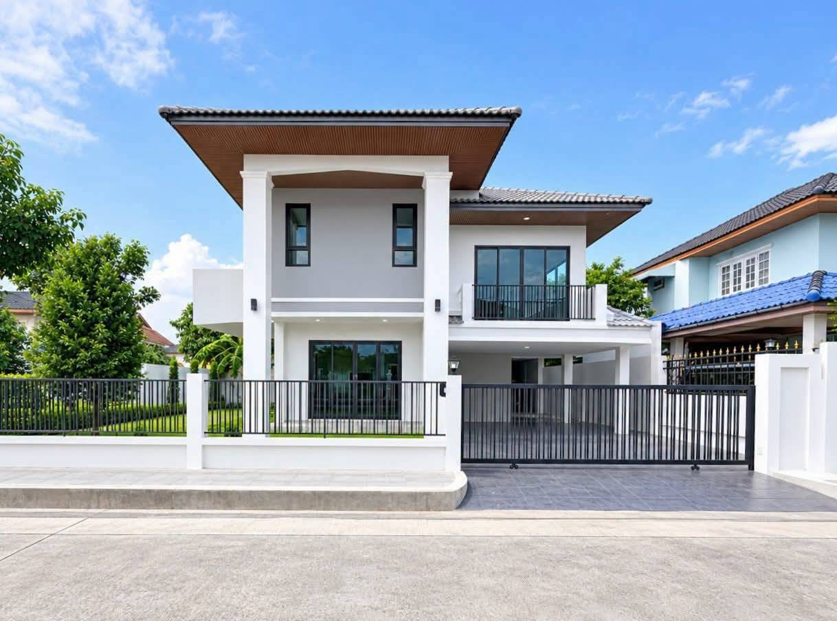 ขายบ้านเดี่ยว 2 ชั้น บ้านมณีรินทร์ รัตนาธิเบศร์ แปลงหัวมุม 4 ห้องนอน 4 ห้องน้ำ ฟรีค่าโอน – รูปที่ 2