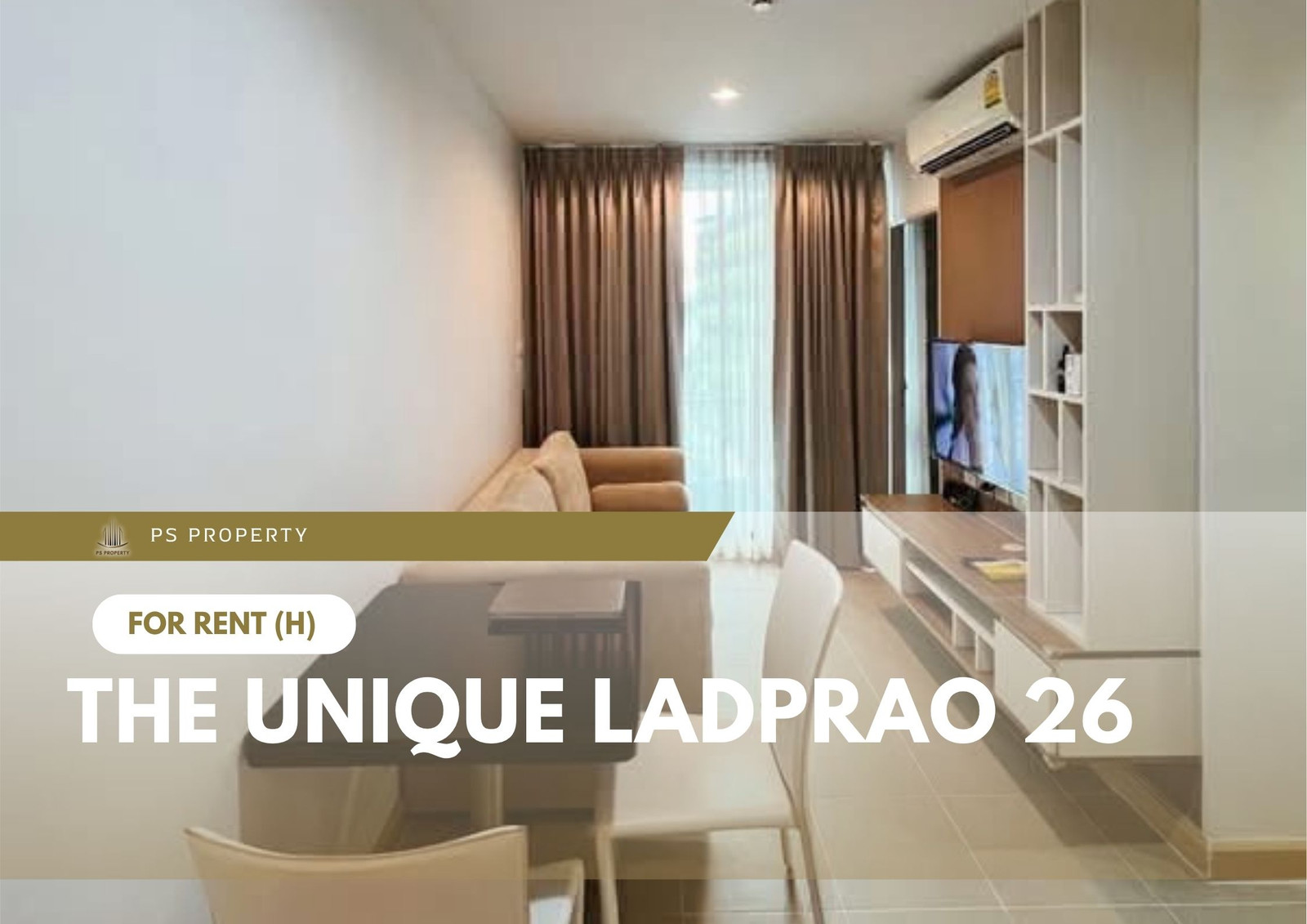 ให้เช่า 📍 The Unique Ladprao 26 📍 เฟอร์นิเจอร์ และ เครื่องใช้ไฟฟ้าครบ ใกล้ MRT ลาดพร้าว