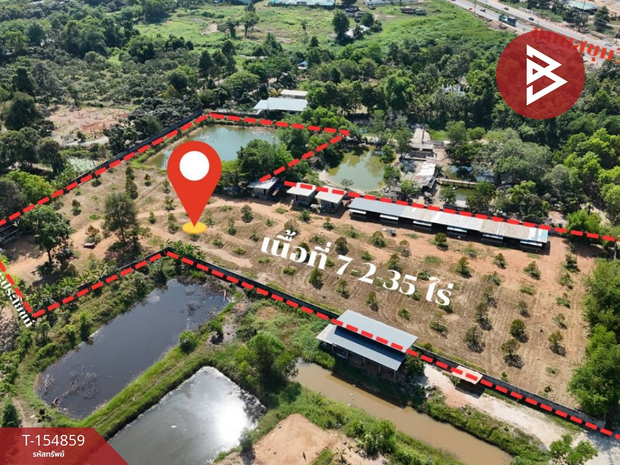 Land for sale, area 7 rai 2 ngan 33 sq m, Taphong, Rayong. – รูปที่ 2