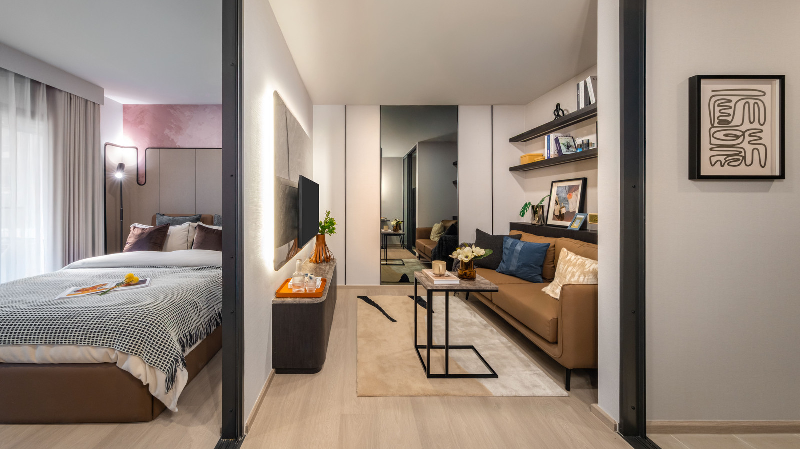For sale, 2 bedrooms with furniture, price 7.76 million baht, Aspire Onnut Station. – รูปที่ 4
